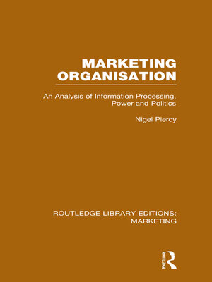 cover image of Marketing Organisation (RLE Marketing)